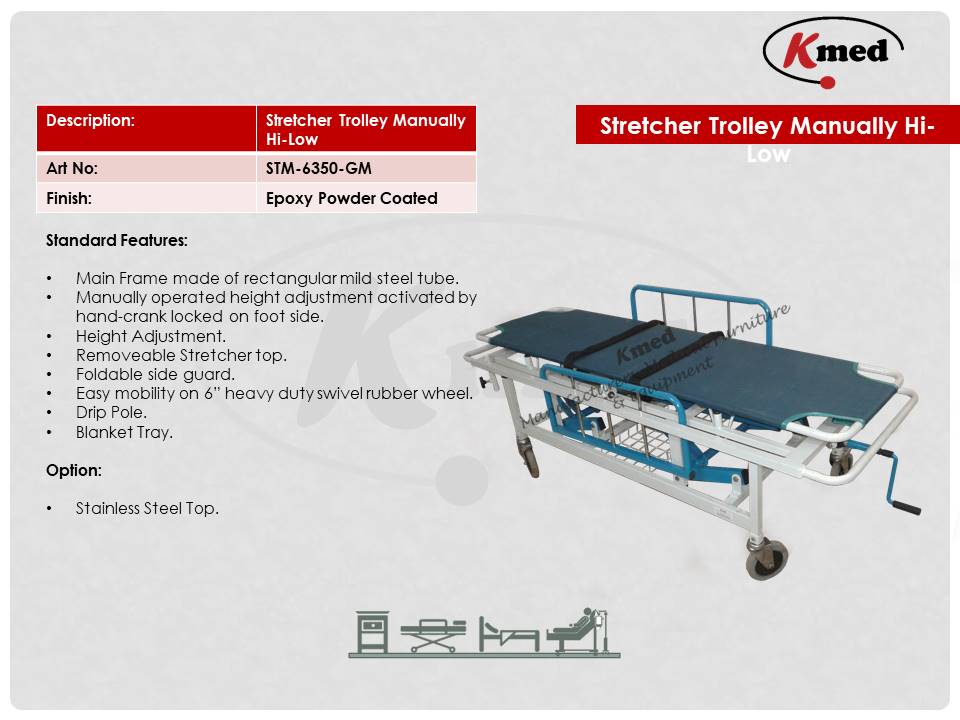 Stretcher Trolley Hi-Low