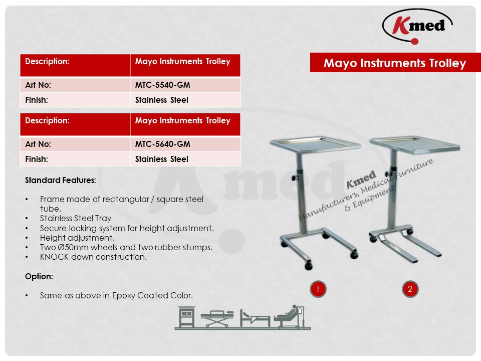 Mayo Instruments Trolley