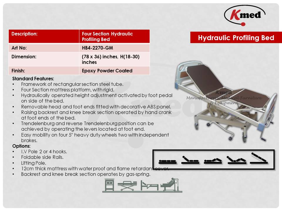 HYDRAULIC BED HB4-2270