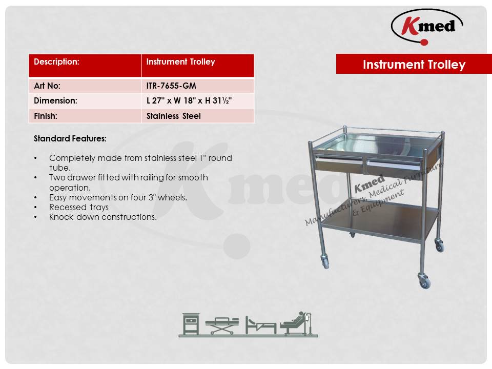 Instrument Trolley-ITR-7655