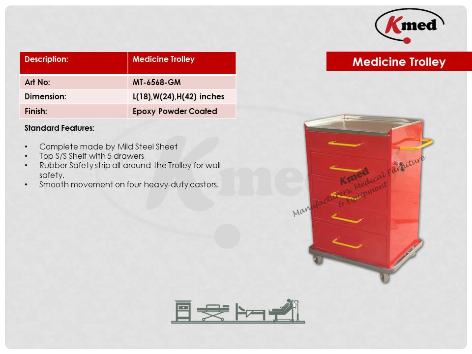 MEDICINE TROLLEY-MT-6568