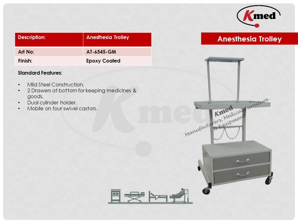 ANESTHESIA TROLLEY-AT-6545
