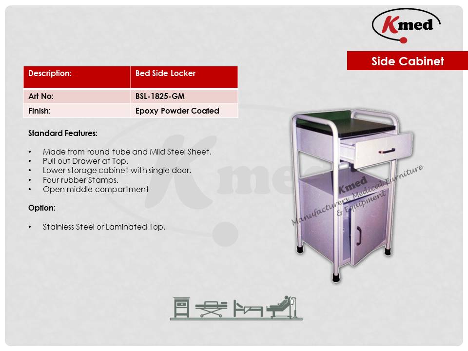 BED SIDE LOCKER-BSL-1825