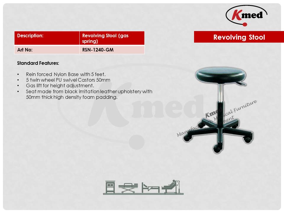 REVOLVING STOOL-RSN-1240