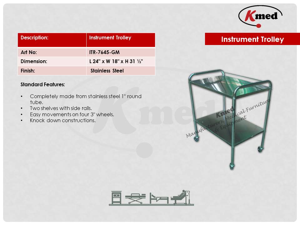 INSTRUMENT TROLLEY-ITR-7645