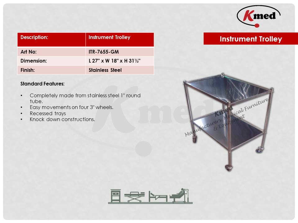 INSTRUMENT TROLLEY-ITR-7655