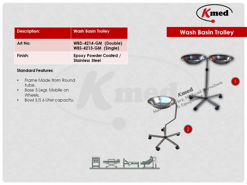 WASH BASIN TROLLEY-WBD-4214